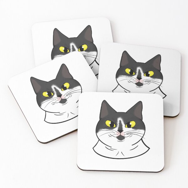 Item preview, Black and white cat designed and sold by Celine-Tia.