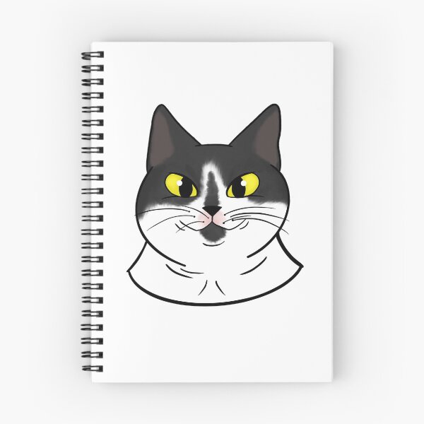 Item preview, Black and white cat designed and sold by Celine-Tia.