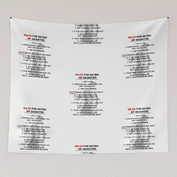 Item preview, Funny Dating my Daughter Rules designed and sold by Rott515.