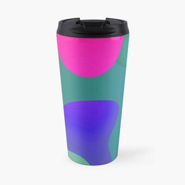 Very Cool, Super Awesome and kind of Pretty Amazing Colorful Abstract Pattern Travel Mug