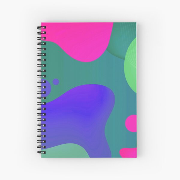 Very Cool, Super Awesome and kind of Pretty Amazing Colorful Abstract Pattern Spiral Notebook