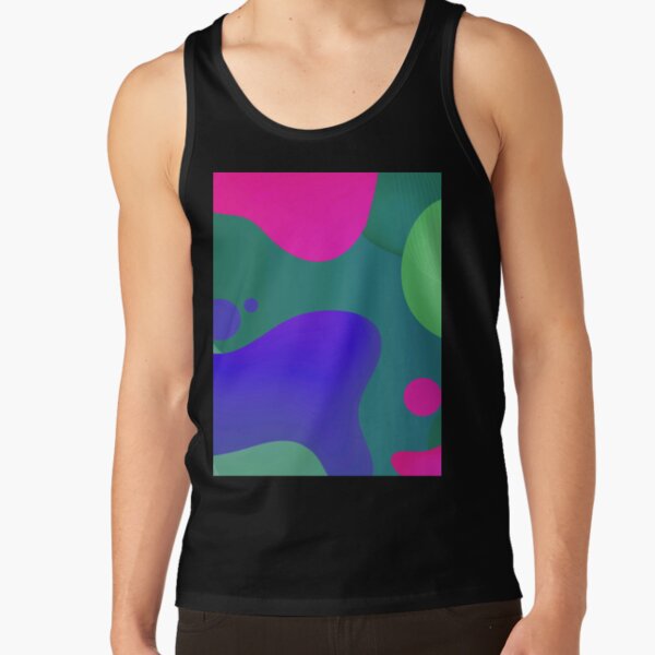 Very Cool, Super Awesome and kind of Pretty Amazing Colorful Abstract Pattern Tank Top