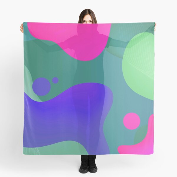 Very Cool, Super Awesome and kind of Pretty Amazing Colorful Abstract Pattern Scarf