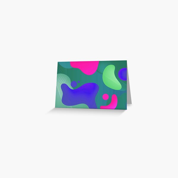 Very Cool, Super Awesome and kind of Pretty Amazing Colorful Abstract Pattern Greeting Card