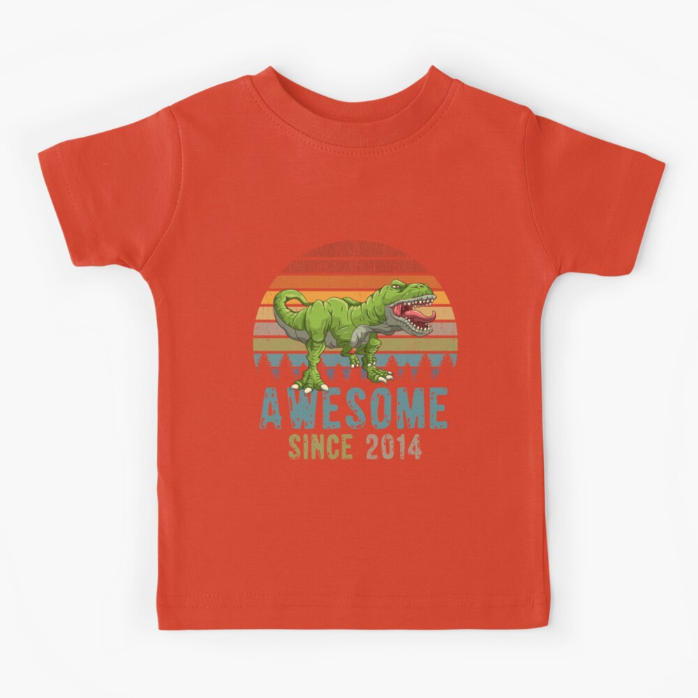 Awesome Since 2014 T-Rex Dinosaur 5. Year Birthday