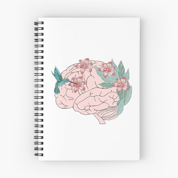 Item preview,  Anatomy brain with flowers and hummingbird designed and sold by carries-anatomy.