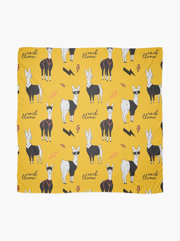 Alternate view of Rock llama Scarf