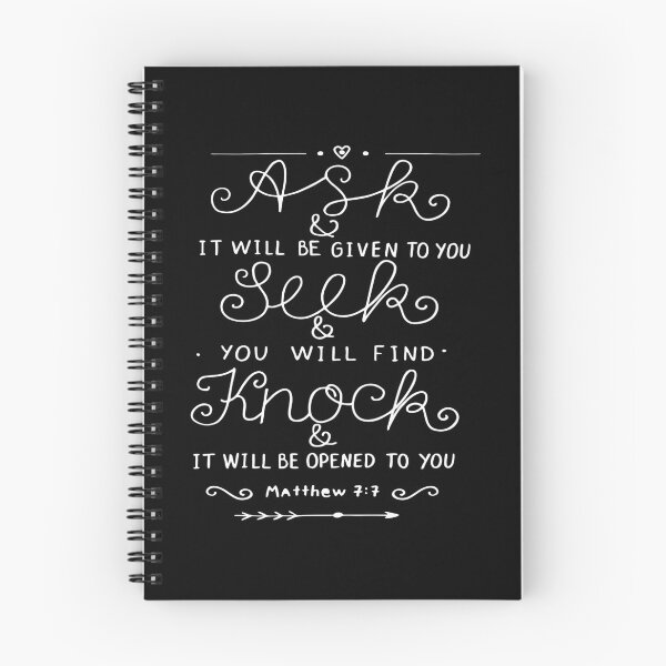 Item preview, Ask And It Will Be Given To You Seek And You Will Find Knock And It Will Be Opened To You Matthew 7:7 designed and sold by ProjectX23.