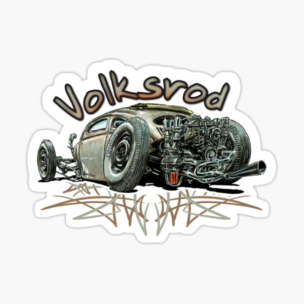 VW Sticker Autocollant Bombardé Design Decal VW Ratlook refroidissement par Hotrod VW Sticker Autocollant Bombardé Design Decal VW Ratlook refroidissement par Hotrod