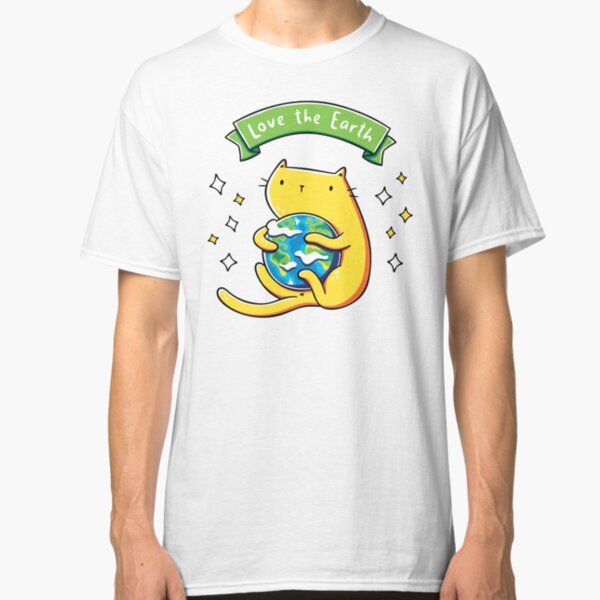 Earth Lover Cat Classic T-Shirt