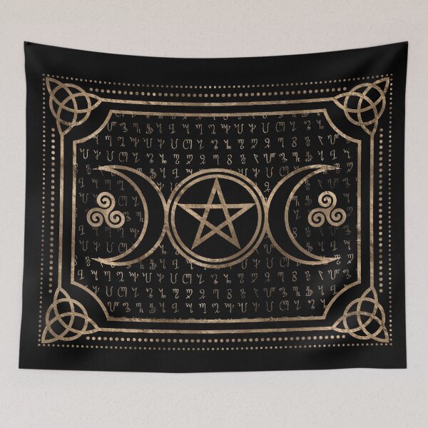 Item preview, Triple Goddess Symbol - Theban Alpabet pattern designed and sold by k9printart.