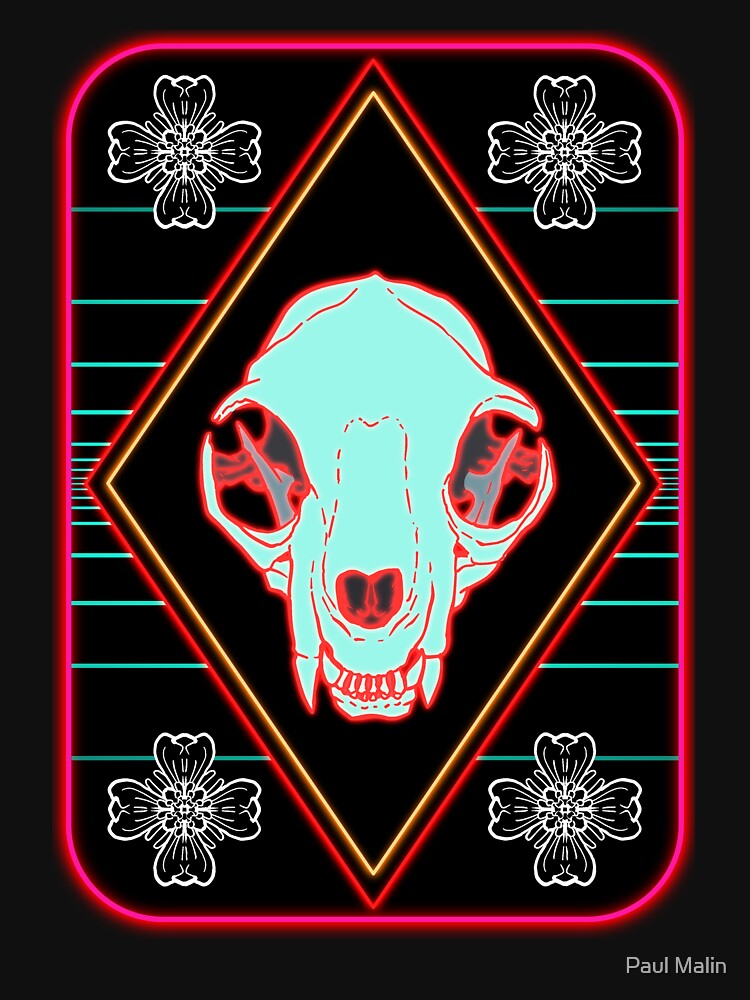 Aperçu 7 sur 7. T-shirt essentiel avec l'œuvre Synthwave Cat créée et vendue par Kite4.