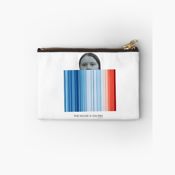 Item preview, ! Greta Climate Warming Stripes ! The House is on Fire: The Original on White designed and sold by Day Chapman.