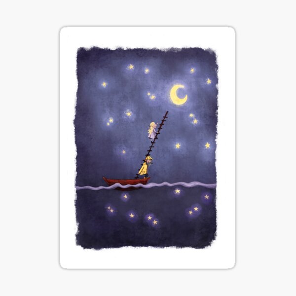 Closer to the Moon Sticker