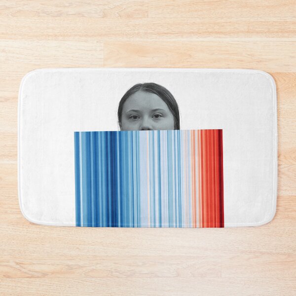 Item preview, ! Greta Climate Warming Stripes ! The House is on Fire: The Original on White (No Text) designed and sold by Day Chapman.