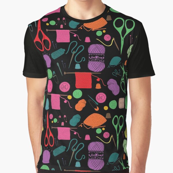 Knitting Graphic T-Shirt