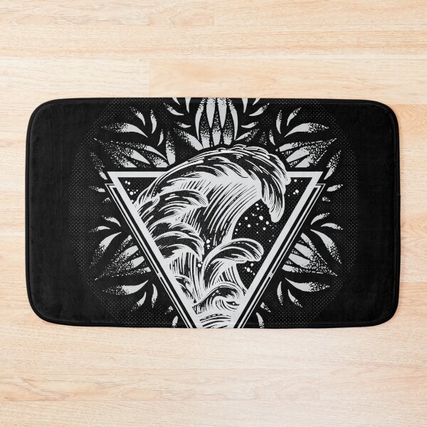 Item preview, Triangle Wave Mandala Dotwork Neg designed and sold by KalikaGraphisme.