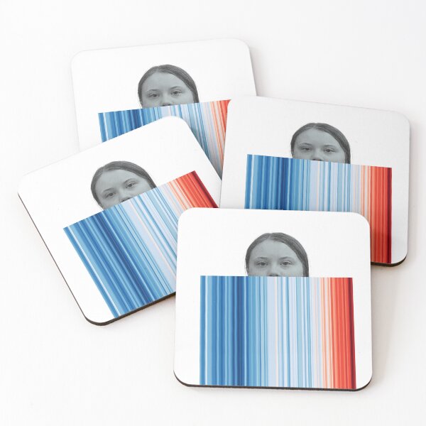 Item preview, ! Greta Climate Warming Stripes ! The House is on Fire: The Original on White (No Text) designed and sold by Day Chapman.
