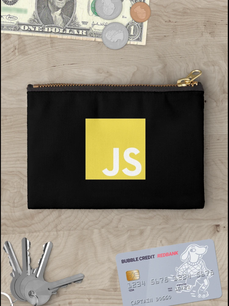 Thumbnail 3 of 4, Zipper Pouch, Java Script Logo designed and sold by dimasajeng.