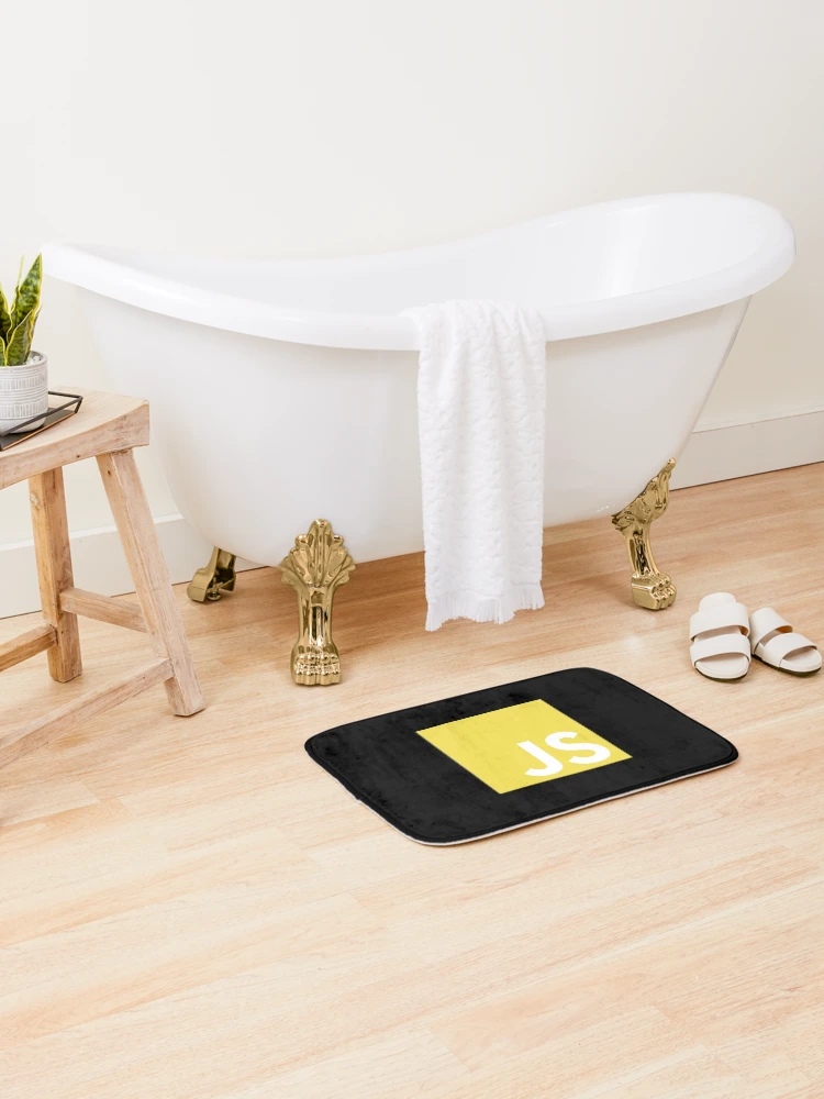 Thumbnail 2 of 6, Bath Mat, Java Script Logo designed and sold by dimasajeng.