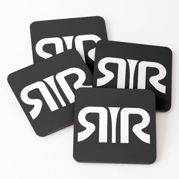Logo Rachel Rhodes blanc Dessous de verre (lot de 4)