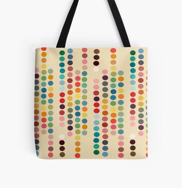 Retro dots All Over Print Tote Bag