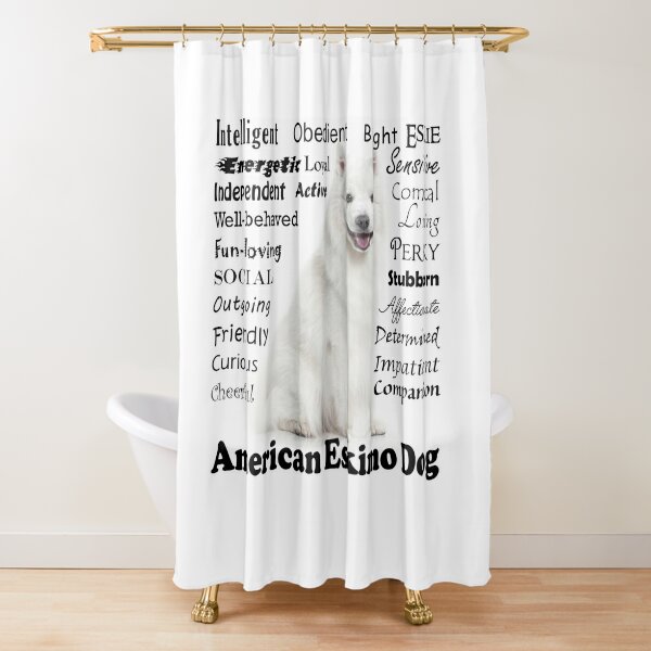 American Eskimo Dog Traits Shower Curtain