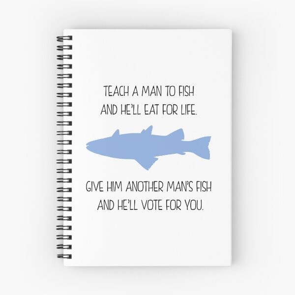 Item preview, Teach a Man to Fish (Black) designed and sold by TheLastStand.