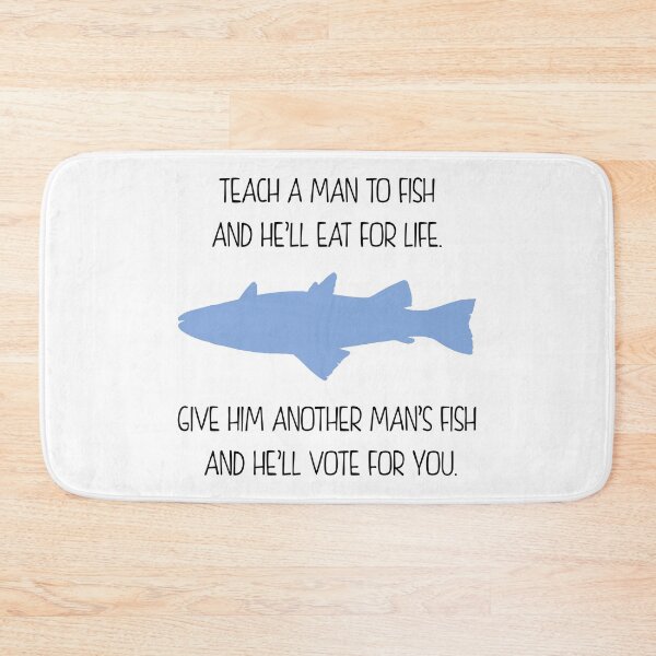 Item preview, Teach a Man to Fish (Black) designed and sold by TheLastStand.