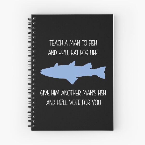Item preview, Teach a Man to Fish (White) designed and sold by TheLastStand.