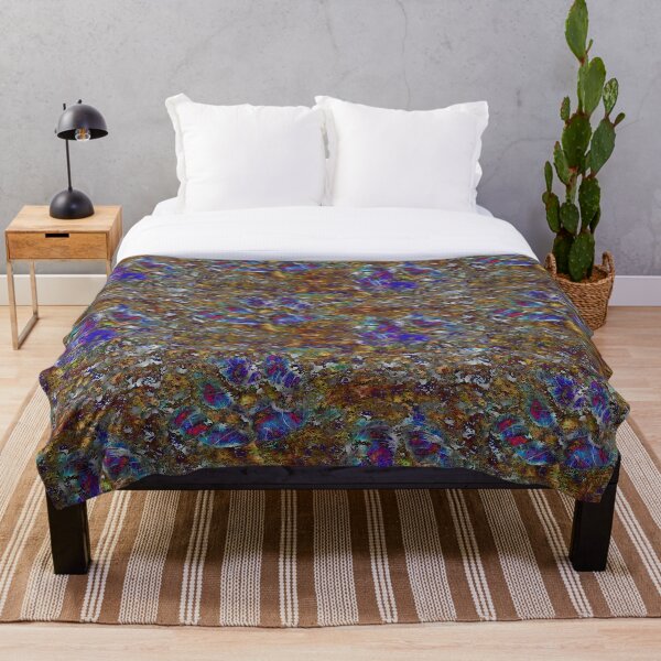 Paw Prints Like Butterflies 1 Throw Blanket