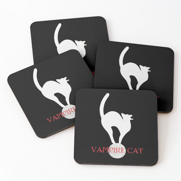 Item preview, Vampire cat sitting on the moon designed and sold by SaraM-design.