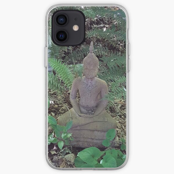 Buddah in the garden iPhone Soft Case