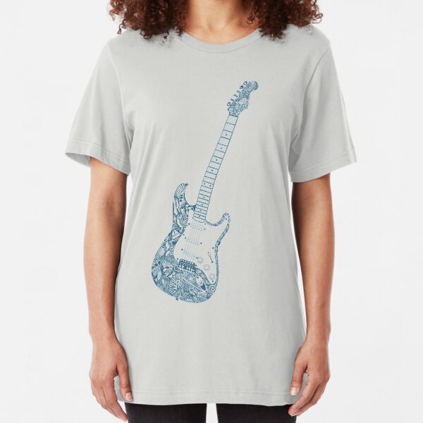 Stratocaster Guitar Shirt Slim Fit T-Shirt