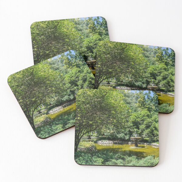 Item preview, Hugs and Curves - Sunny Summertime Fountain Surrounded in Greenery designed and sold by Georgia Mizuleva.