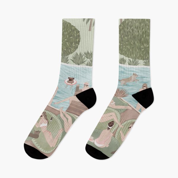 Item preview, Girls by the swimming pool designed and sold by Yuliya Art.