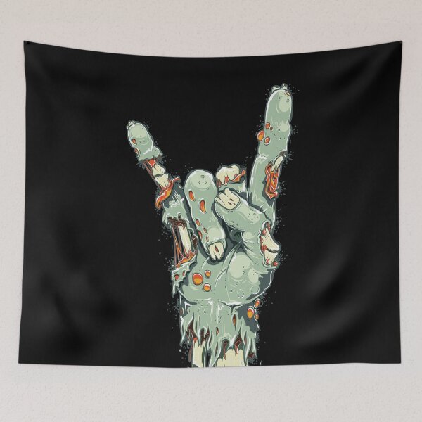 Item preview, Zombie Rock Sign Hand Symbol Fingers  designed and sold by Starquake.