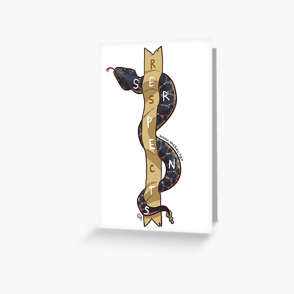 Respect Serpents: Arizona Black Rattlesnake Greeting Card