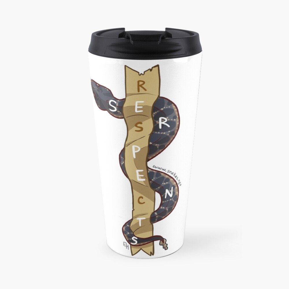 Respect Serpents: Arizona Black Rattlesnake Travel Mug