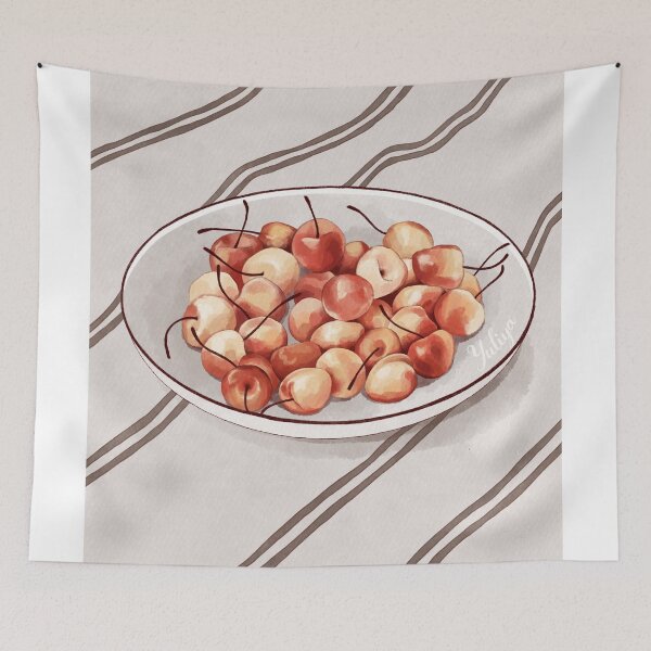 Aperçu de l'œuvre Cerises créée et vendue par Yuliya Art.
