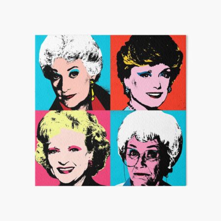 Golden Warhol Girls Art Board Print