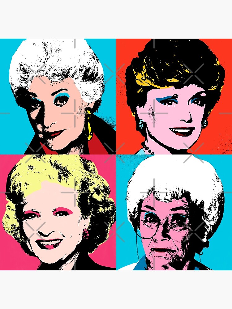 Disover Golden Warhol Girls Canvas