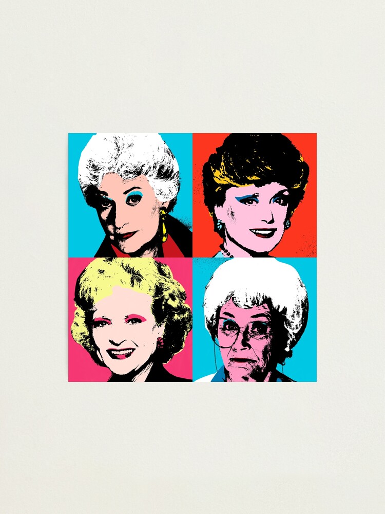 Alternate view of Golden Warhol Girls Photographic Print