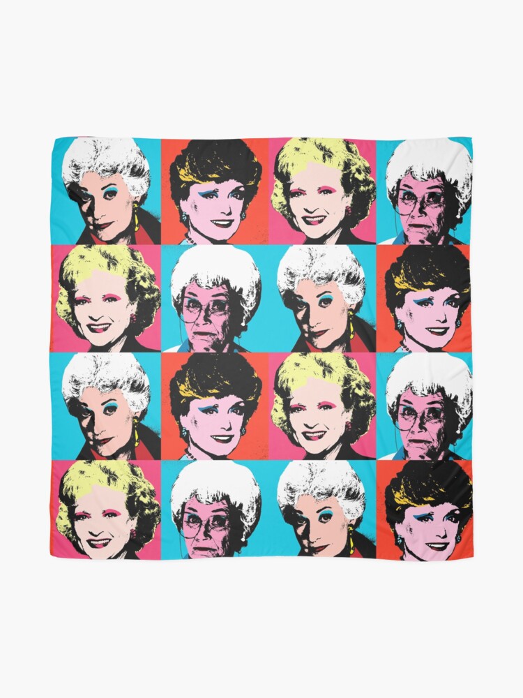 Alternate view of Golden Warhol Girls Scarf