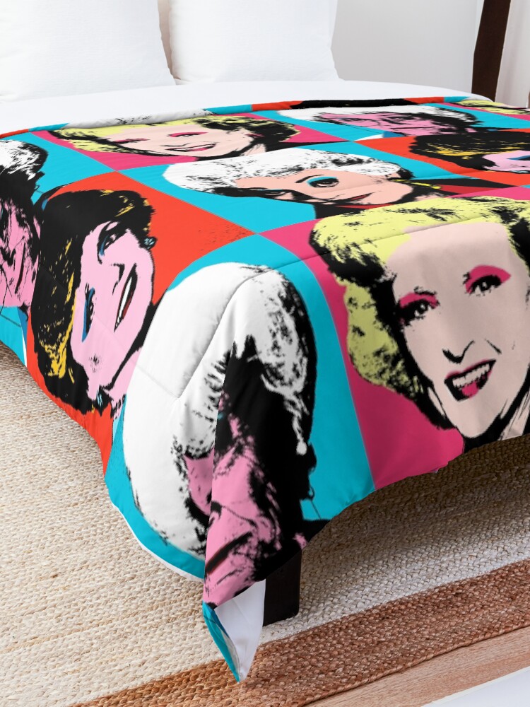 Alternate view of Golden Warhol Girls Comforter