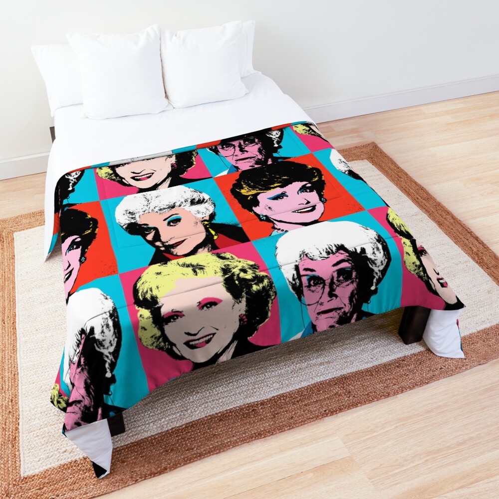 Golden Warhol Girls Comforter