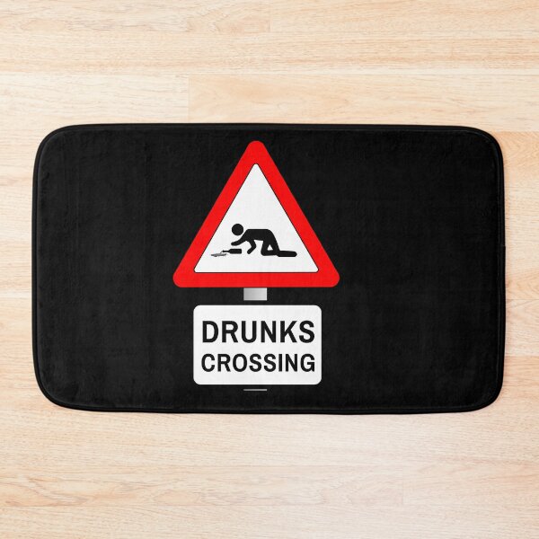 Item preview, Drunks crossing - Funny road sign designed and sold by Kam-designs.
