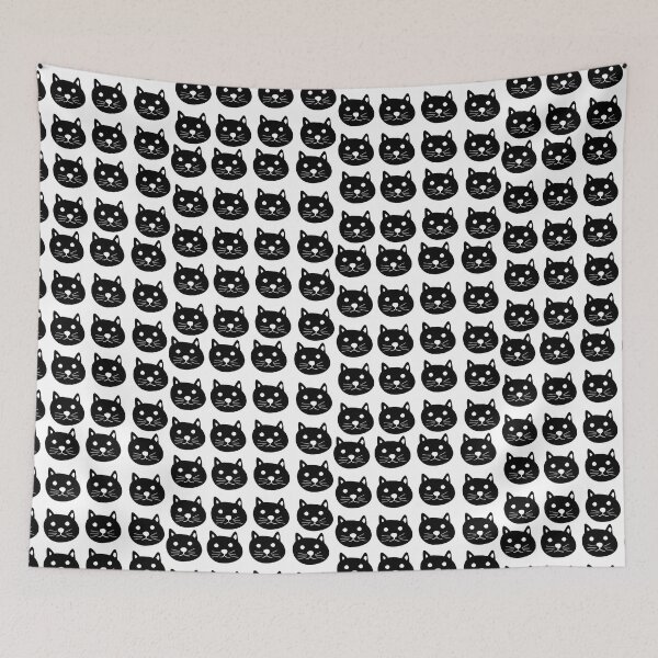 Item preview, Cat head pattern cat tomcat kitty designed and sold by Funshirts-.
