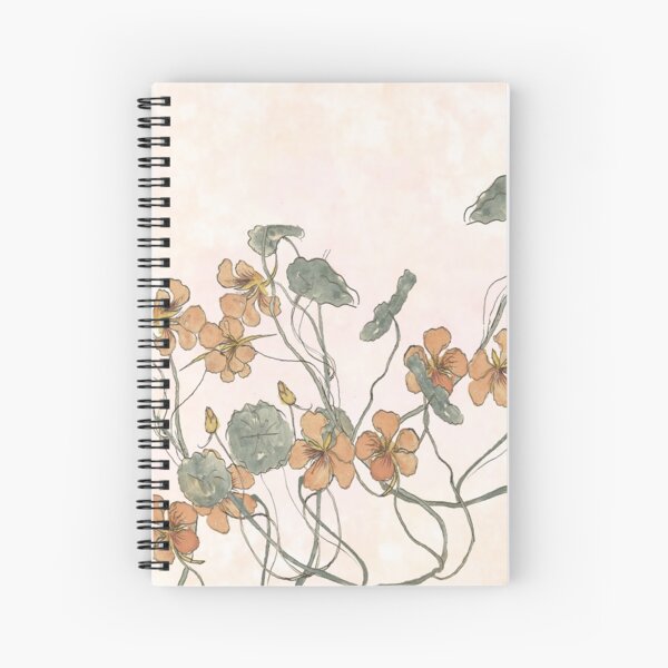 Winding - floral watercolour Spiral Notebook