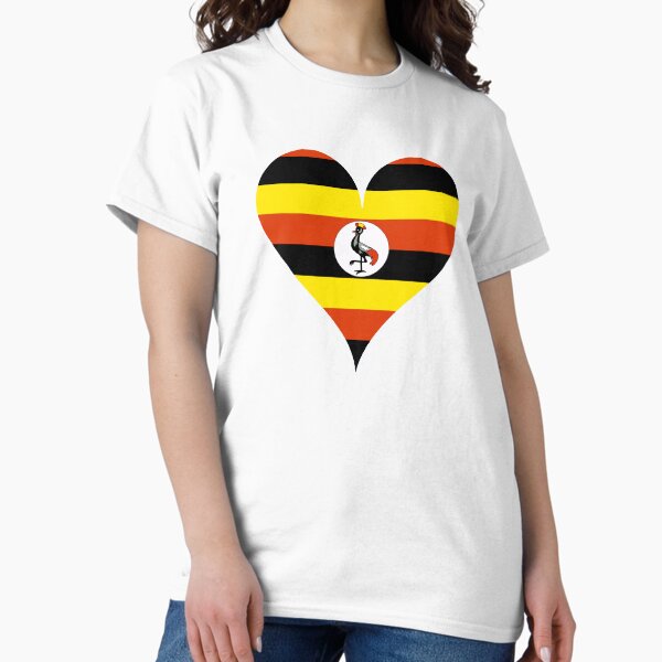 Item preview, Uganda Flag Heart  designed and sold by Vanover Designs.